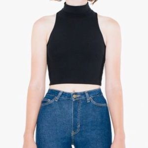 American Apparel Turtleneck Crop Top